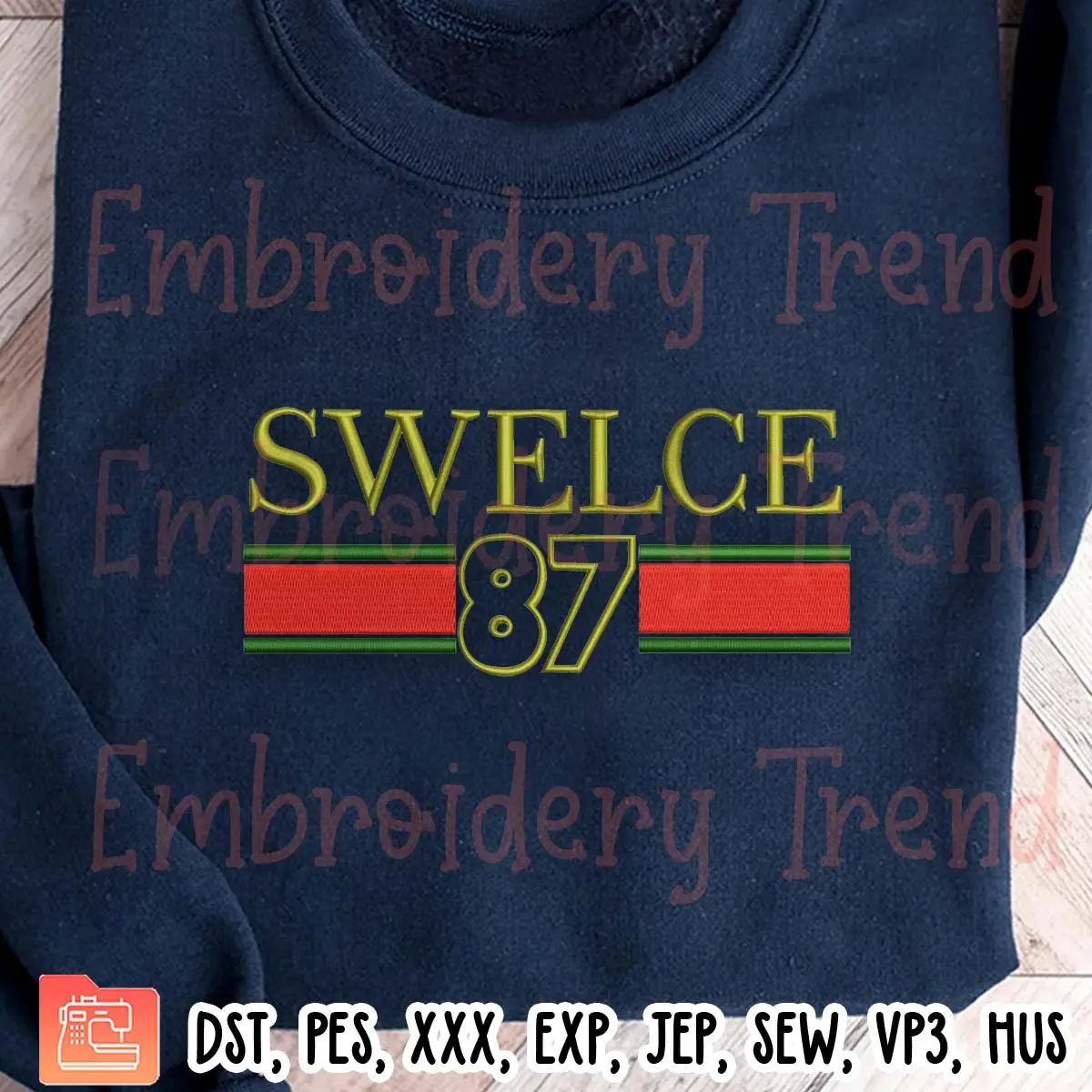 Swelce 87 Taylor And Travis Embroidery Design, Football Embroidery Digitizing Pes File