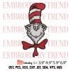 Dr Seuss Today You Are You Embroidery Design, Dr Seuss Quote Embroidery Digitizing Pes File