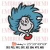 Dr Seuss Teacher Of All Things Embroidery Design, Dr Seuss Thing Embroidery Digitizing Pes File