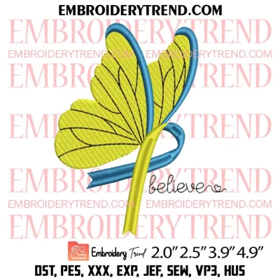 Downs Syndrome Mama Embroidery Design, Down Syndrome Awareness Embroidery Digitizing Pes File
