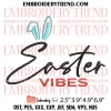 Happy Easter Eggs Embroidery Design, Easter Day Embroidery Digitizing Pes File