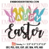 Family Easter 2024 Embroidery Design, Easter Day 2024 Embroidery Digitizing Pes File
