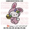I Love My Girlfriend Hello Kitty Embroidery Design, Hello Kitty Heart Embroidery Digitizing Pes File