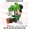 Nike Minnie Shamrock Embroidery Design, Disney Minnie Mouse Embroidery Digitizing Pes File