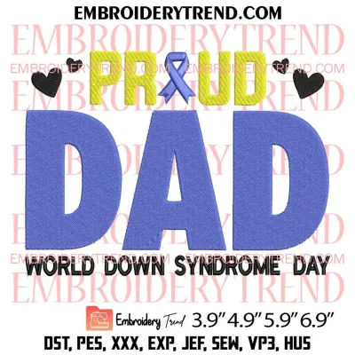 World Down Syndrome Day Hands Embroidery Design, Blue And Yellow Hand Embroidery Digitizing Pes File