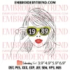 Taylor Swift Fearless Folklore Albums Embroidery Design, Album Taylor Swift Embroidery Digitizing Pes File