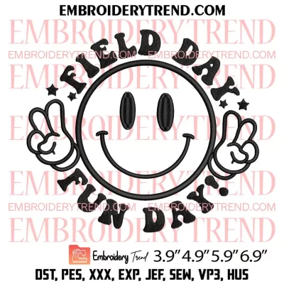 Field Trip Squad Embroidery Design, Field Trip Teacher Machine Embroidery Digitized Pes Files
