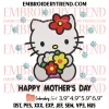 Mama (Hello Kitty) Embroidery Design, Mary White Sanrio Embroidery Digitizing Pes File