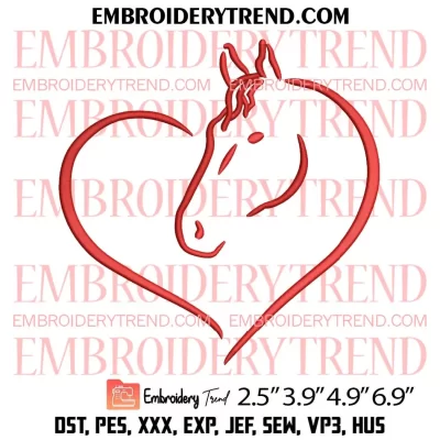 I Have High Standards Horse Embroidery Design, Horse Love Embroidery Digitizing Pes File