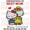 Hello Kitty Best Grandma Embroidery Design, Mother’s Day Embroidery Digitizing Pes File