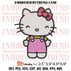 Grandma (Hello Kitty) Embroidery Design, Margaret White Sanrio Embroidery Digitizing Pes File