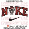 UConn Huskies Logo Embroidery Design, NCAA Basketball Embroidery Digitizing Pes File
