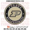 Purdue Boilermakers Est 1887 Embroidery Design, NCAA Basketball Embroidery Digitizing Pes File