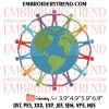In My Earth Day Era Embroidery Design, Earth Day Embroidery Digitizing Pes File