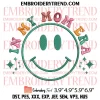 Mama Stressed Blessed Sometimes A Mess Embroidery Design, Funny Mom Embroidery Digitizing Pes File