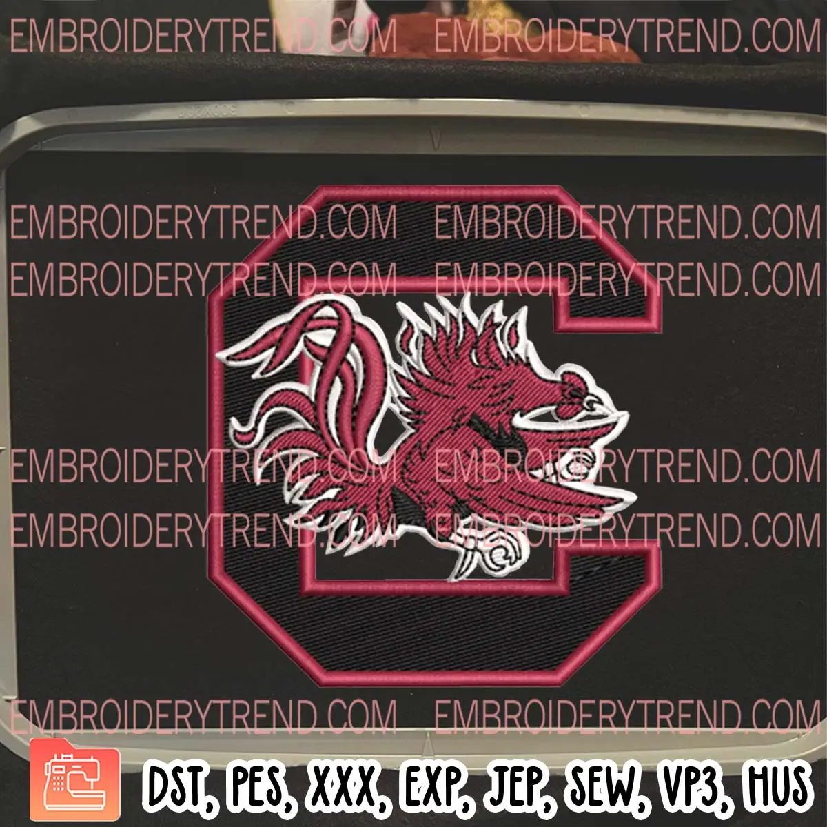 South Carolina Gamecocks Logo Embroidery Design, NCAA Logo Embroidery ...