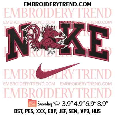 South Carolina Gamecocks Logo Embroidery Design, NCAA Logo Embroidery Digitizing Pes File