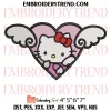 Hello Kitty and Narwhal Embroidery Design, Sanrio Machine Embroidery Digitized Pes Files