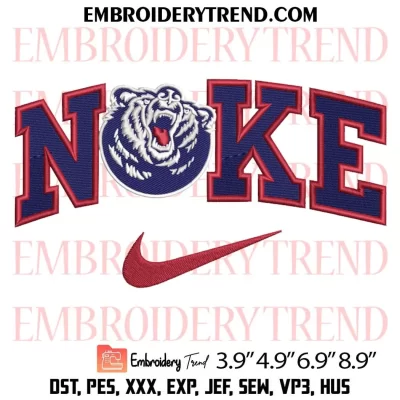 Belmont Bruins Est 1890 Embroidery Design, NCAA Logo Machine Embroidery Digitized Pes Files