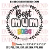 Rainbow Mama Embroidery Design, Mom Love Machine Embroidery Digitized Pes Files