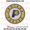 Indiana Pacers Embroidery Design, Basketball Logo Machine Embroidery Digitized Pes Files