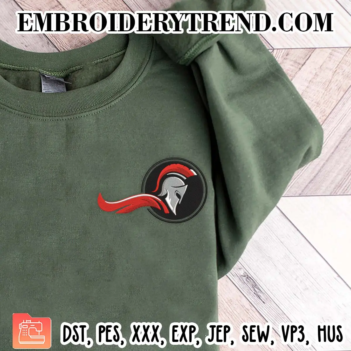 Lincoln High School Logo Embroidery Machine Digitized Pes Files