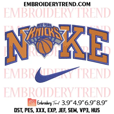 New York Knicks Logo Embroidery Design, Basketball Machine Embroidery Digitized Pes Files