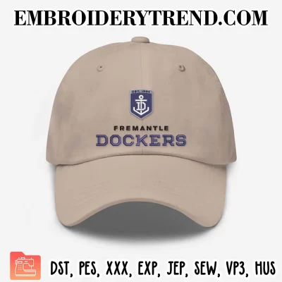 AFL Fremantle Dockers Logo Embroidery Design, Fremantle Dockers Football Club Machine Embroidery Digitized Pes Files