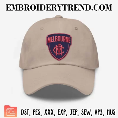 AFL Melbourne Demons Logo Embroidery Design, Melbourne Demons Football Club Machine Embroidery Digitized Pes Files