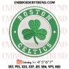 2024 NBA Champions Boston Celtics Embroidery Design, NBA Finals 2024 Machine Embroidery Digitized Pes Files