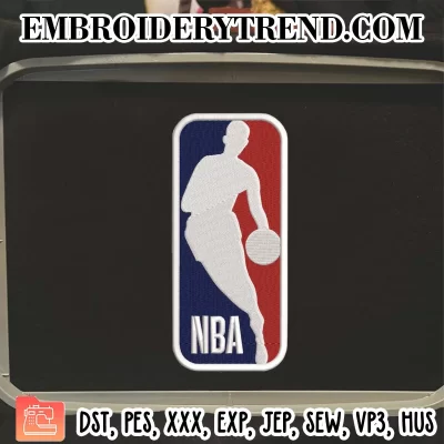 NBA Logo Sport Embroidery Design, Basketball Team Machine Embroidery Digitized Pes Files