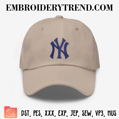 New York Yankees Logo Embroidery Design, MLB NY Yankees Machine Embroidery Digitized Pes Files