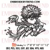 Pattern Gear 5 Luffy Joyboy Embroidery Design, Anime Machine Embroidery Digitized Pes Files