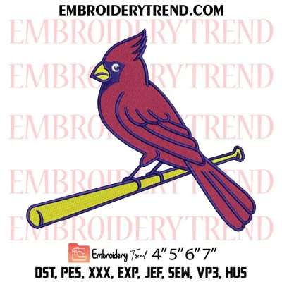St. Louis Cardinals Logo Embroidery Design File – Embroidery Machine