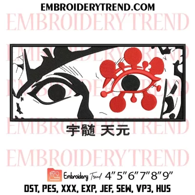 Tengen Uzui Eyes Embroidery Design, Demon Slayer Machine Embroidery Digitized Pes Files