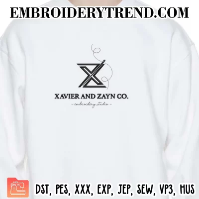 Xavier And Zayn Co EMB Studio Embroidery Design, Custom Machine Embroidery Digitized Pes Files
