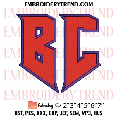 BCLL Bollinger Canyon 12u 2024 Embroidery Design, Bollinger Canyon Little League Machine Embroidery Digitized Pes Files