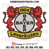 FC Augsburg Logo Embroidery Design, Football Augsburg Fan Machine Embroidery Digitized Pes Files