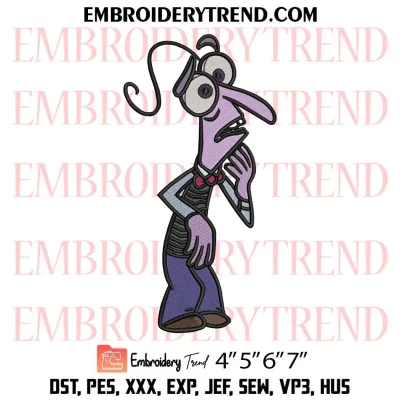 Fear Inside Out 2 Embroidery Design, Disney Fear Machine Embroidery Digitized Pes Files