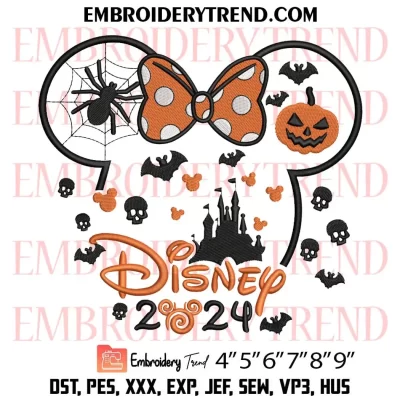 Halloween Disney Mickey 2024 Embroidery Design, Mickey Head Halloween Machine Embroidery Digitized Pes Files