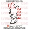 Mickey and Minnie 2024 Embroidery Design, Mickey Minnie Outline Machine Embroidery Digitized Pes Files