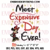 Most Expensive Day Ever Mickey Embroidery Design, Disney Machine Embroidery Digitized Pes Files