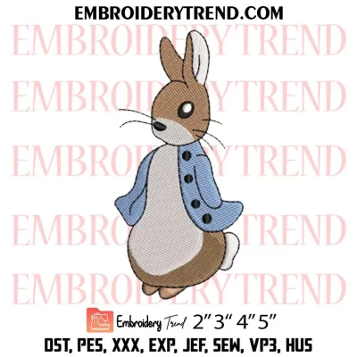 Peter Rabbit Embroidery Design, Disney Machine Embroidery Digitized Pes Files