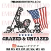 Trump Vance 2024 Patriotic Embroidery Design, Trump 2024 Flag Machine Embroidery Digitized Pes Files