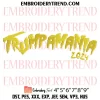 Trumpamania 24 Hulk Hogan Embroidery Design, Trump For President Machine Embroidery Digitized Pes Files