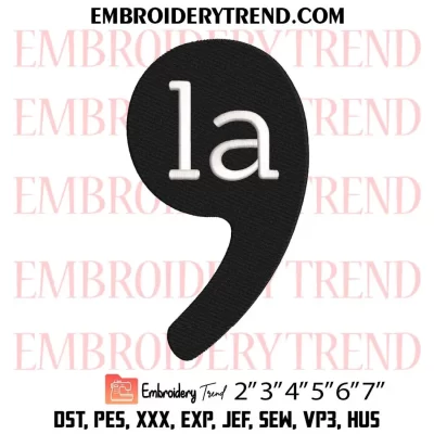 Comma La Harris 2024 Embroidery Design, Kamala Harris Trending Machine Embroidery Digitized Pes Files