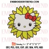 Hello Kitty Leo Embroidery Design, Cute Hello Kitty Zodiac Machine Embroidery Digitized Pes Files