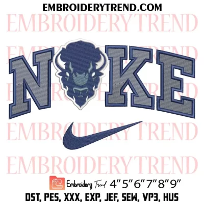 Howard Bison x Nike Embroidery Design, NCAA Howard Bison Machine Embroidery Digitized Pes Files