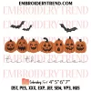 Kinda Sweet Kinda Spooky Embroidery Design, Cute Ghost Pumpkin Halloween Machine Embroidery Digitized Pes Files