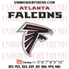 Atlanta Falcons x Nike Embroidery Design, NFL Football Logo Machine Embroidery Digitized Pes Files